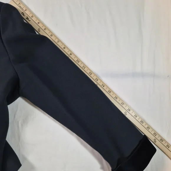 Kasper A.S.L. Petite 100% Wool Skirt Suit Set - Navy Blue - 14P - Picture 14 of 14